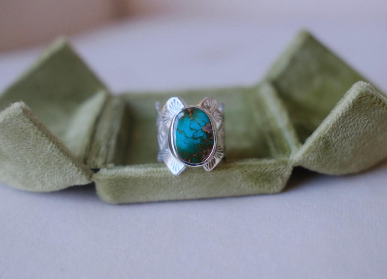 High Grade Royston Wide Band Ring - size 9