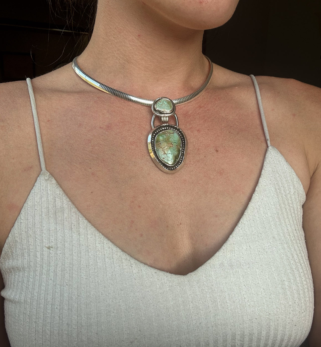 High Grade Pilot Mountain Double Pendant
