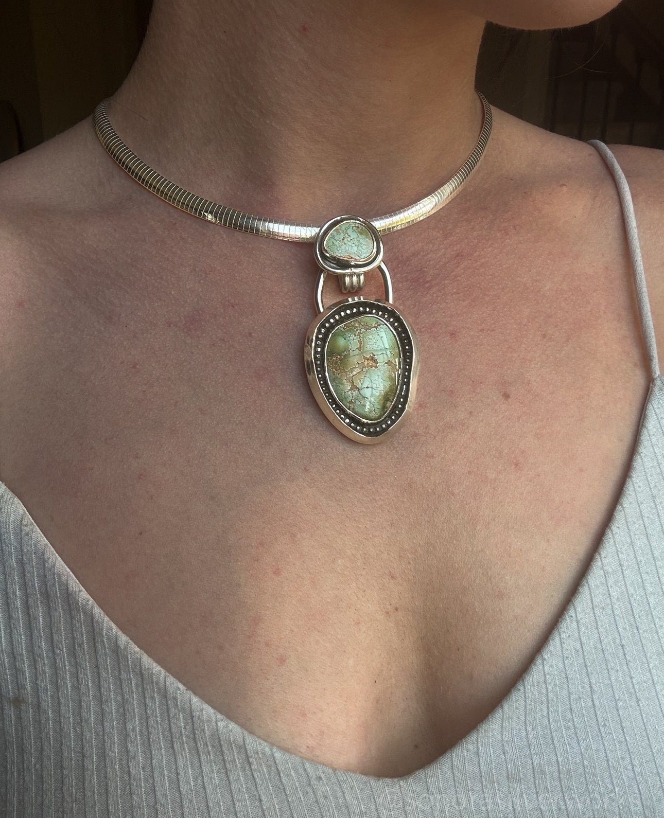 High Grade Pilot Mountain Double Pendant