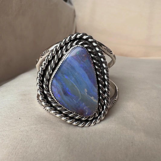 Australian Boulder Opal Cuff