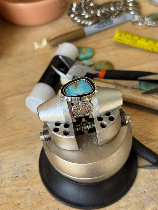 Made to Order - Solid Australian Opal Shadowbox Ring