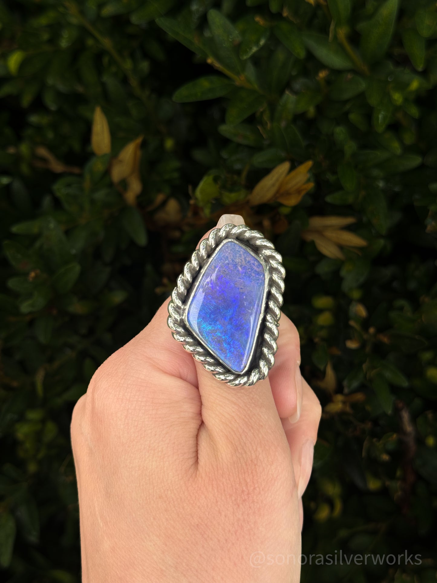 27 ct Solid Australian Opal Ring - size 9