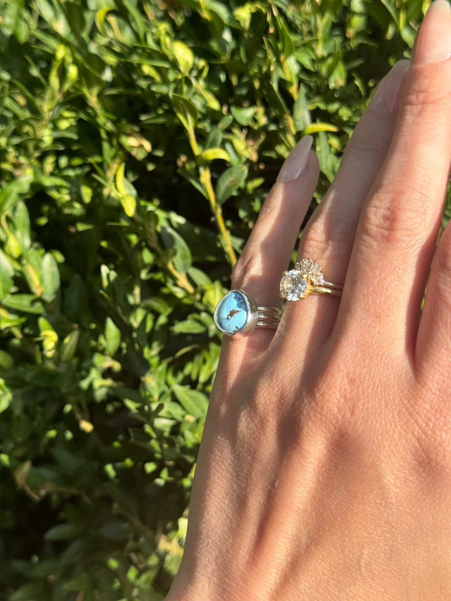 Golden Hill Turquoise Ring - size 5