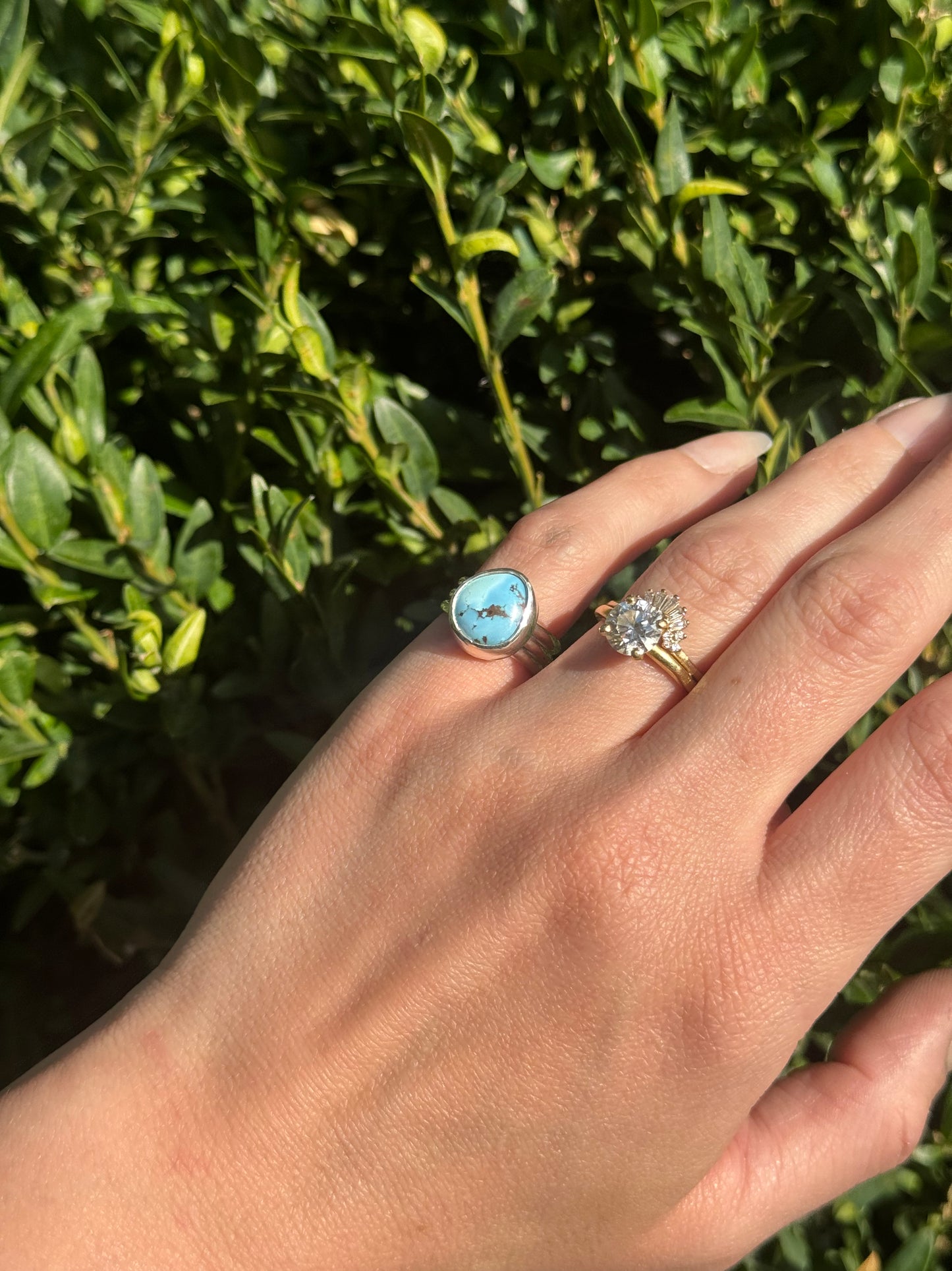 Golden Hill Turquoise Ring - size 5