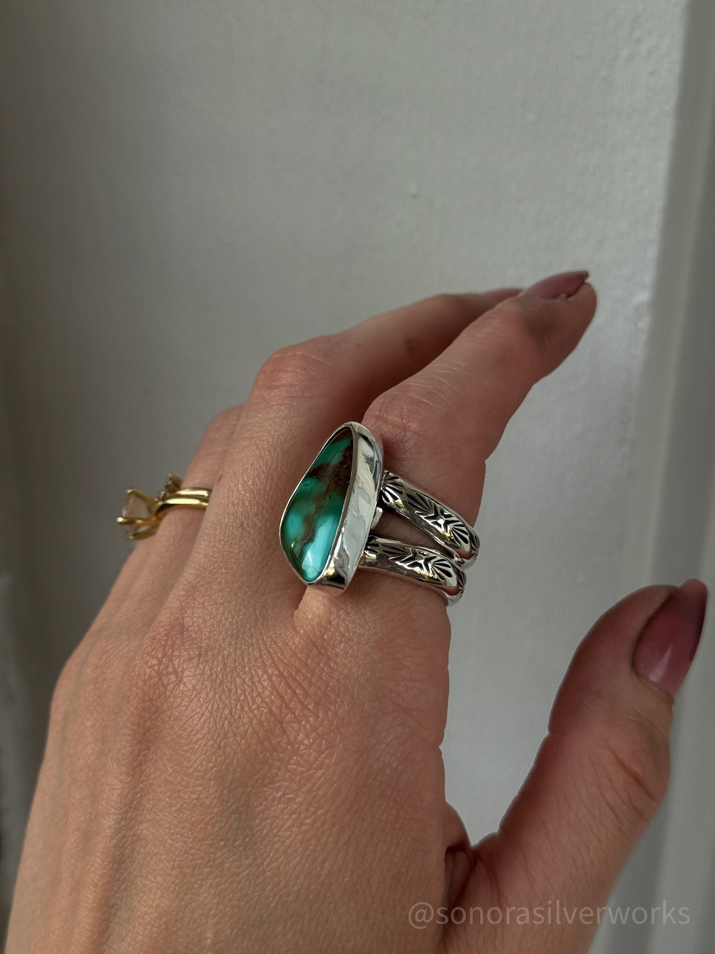 Royston Turquoise Ring - size 9
