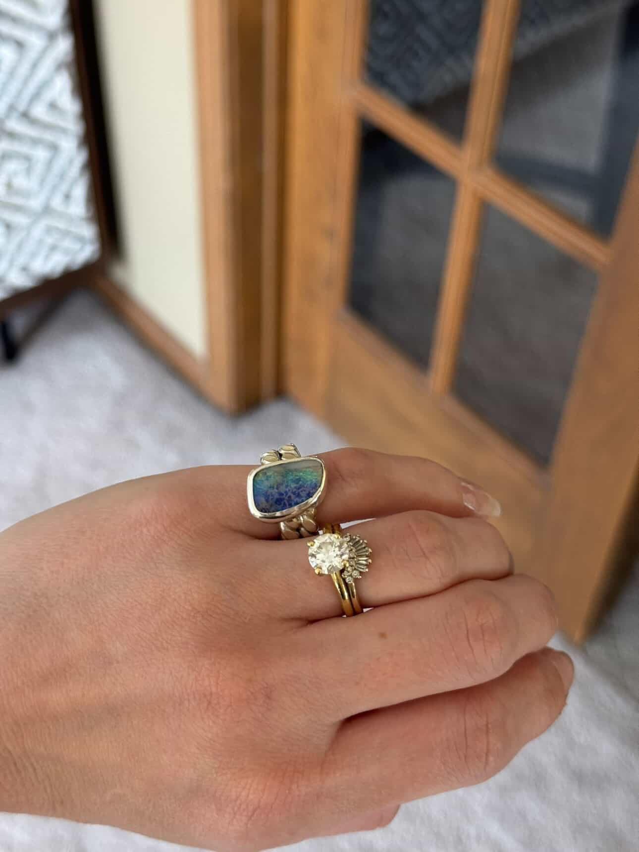 Australian Opal Ring - size 4.5