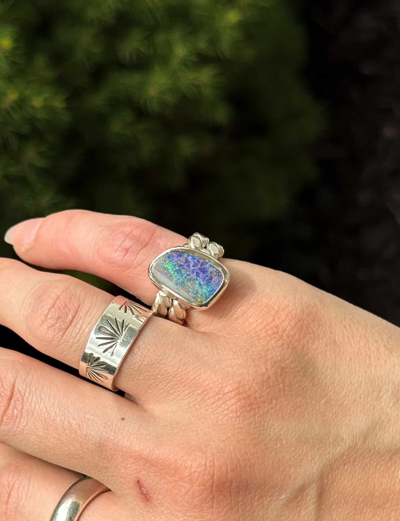 Australian Opal Ring - size 4.5