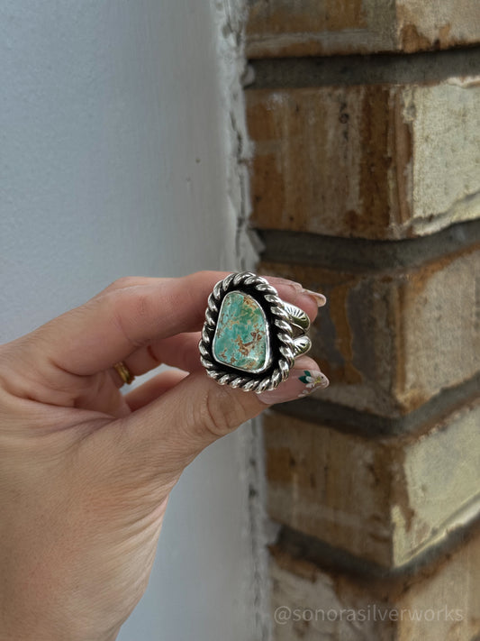 Pilot Mountain Turquoise Heavy Twist Ring
