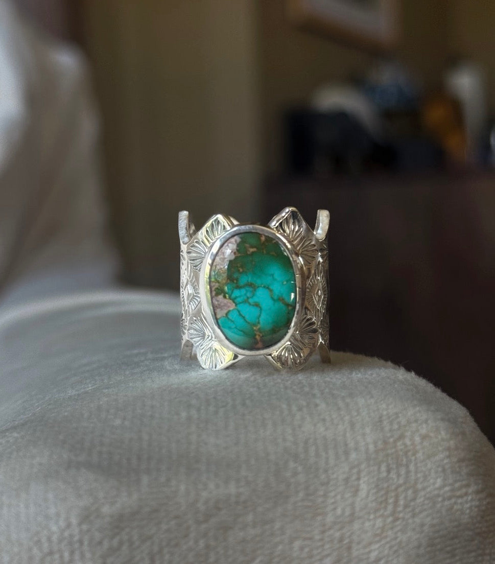 High Grade Royston Wide Band Ring - size 9