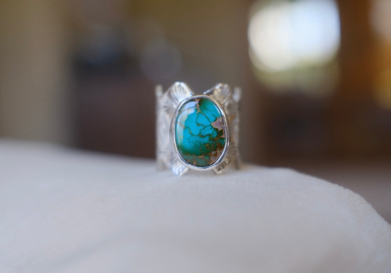 High Grade Royston Wide Band Ring - size 9