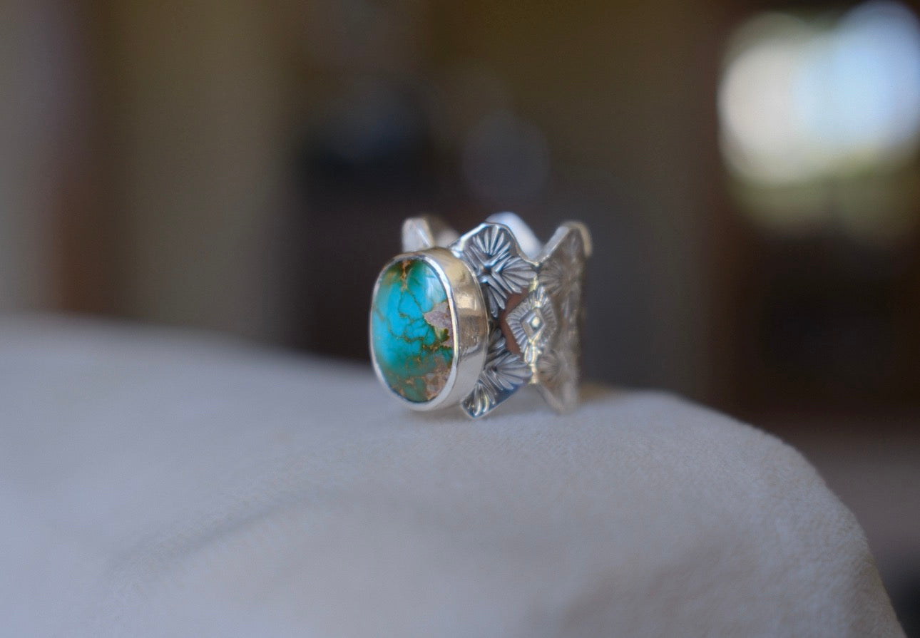 High Grade Royston Wide Band Ring - size 9