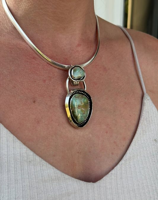 High Grade Pilot Mountain Double Pendant