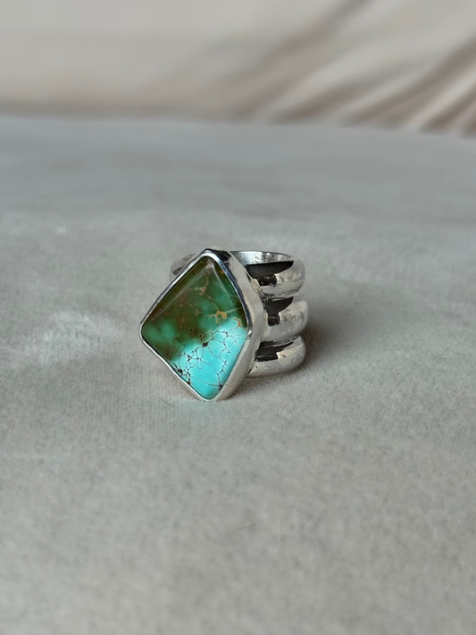 Blue Green Royston Ring - size 4.5