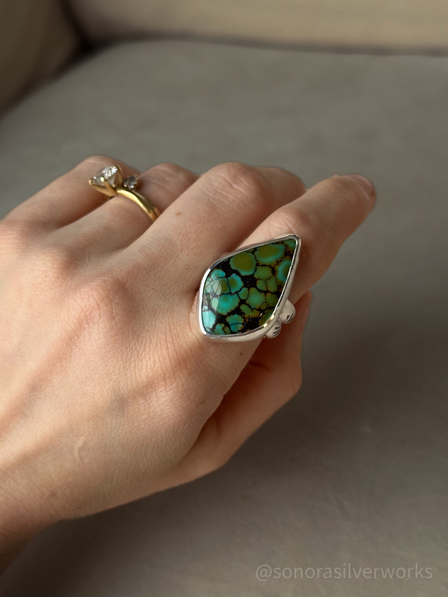Polychrome Heavy Gauge Ring - size 9.5