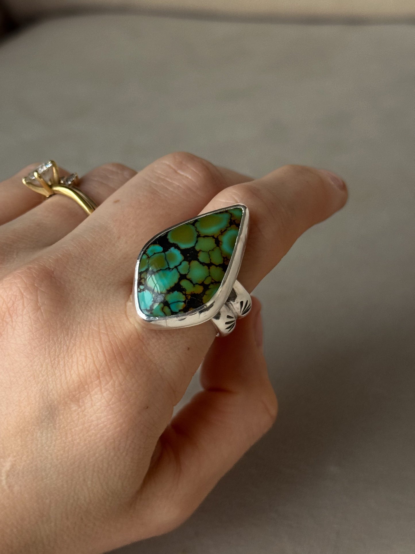 Polychrome Heavy Gauge Ring - size 9.5