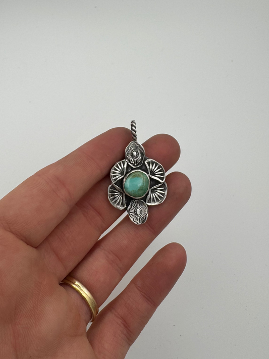 Lone Mountain Turquoise Pendant