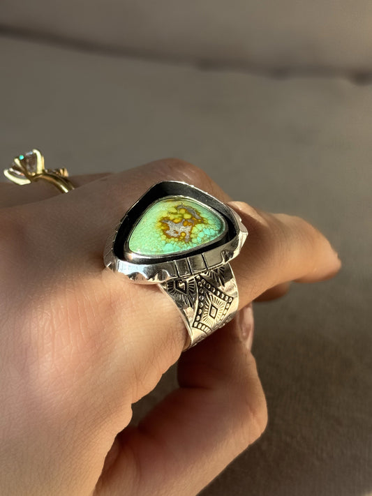 Sonoran Shadowbox Sawcut Ring - Size 8-8.5