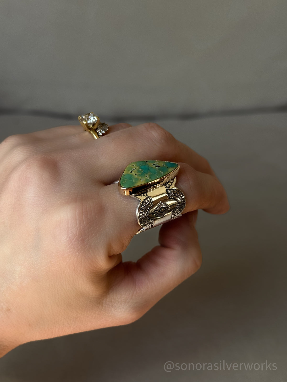 Mixed Metals Ring - size 8.5 – Sonora Silverworks