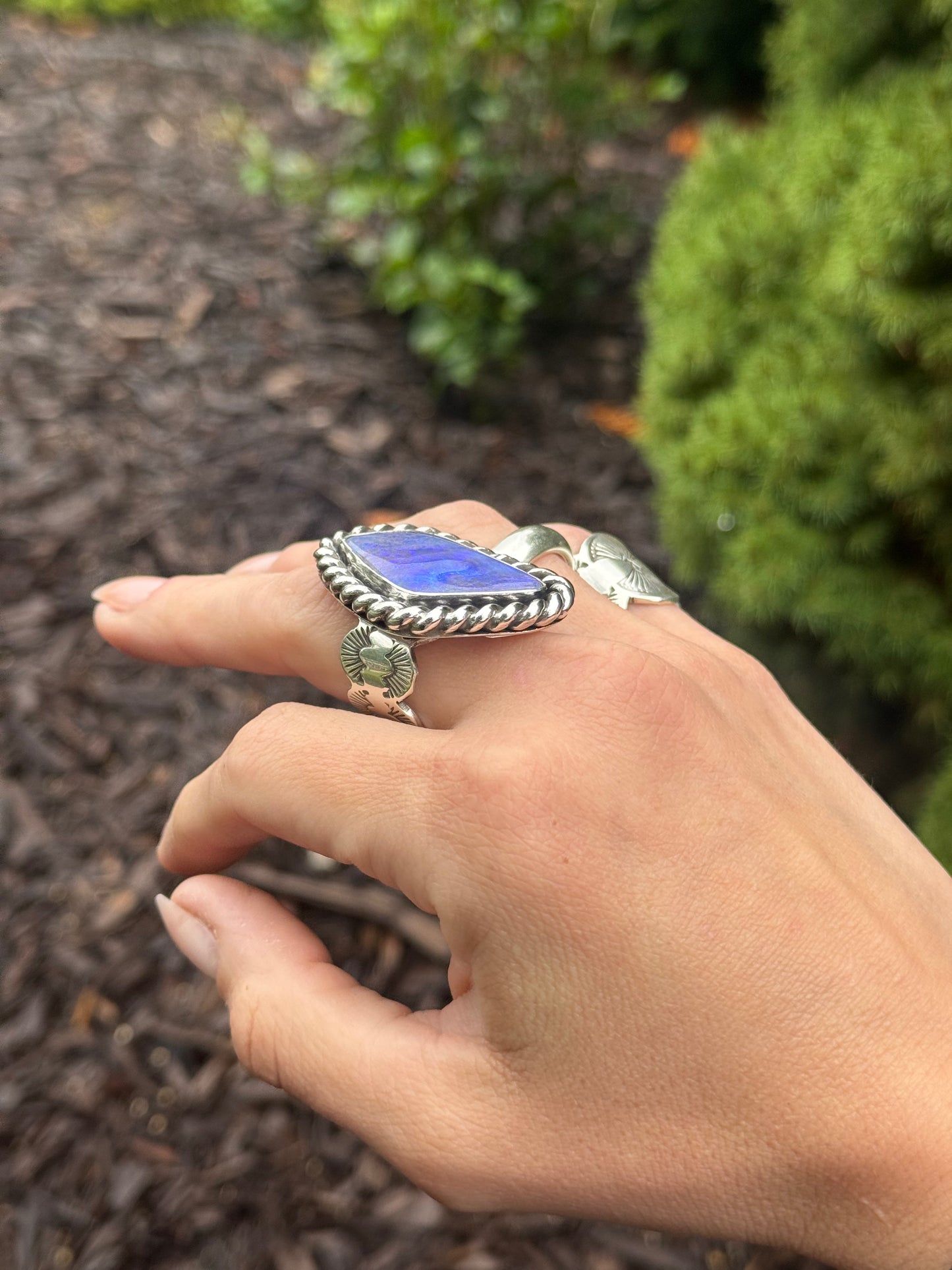 27 ct Solid Australian Opal Ring - size 9