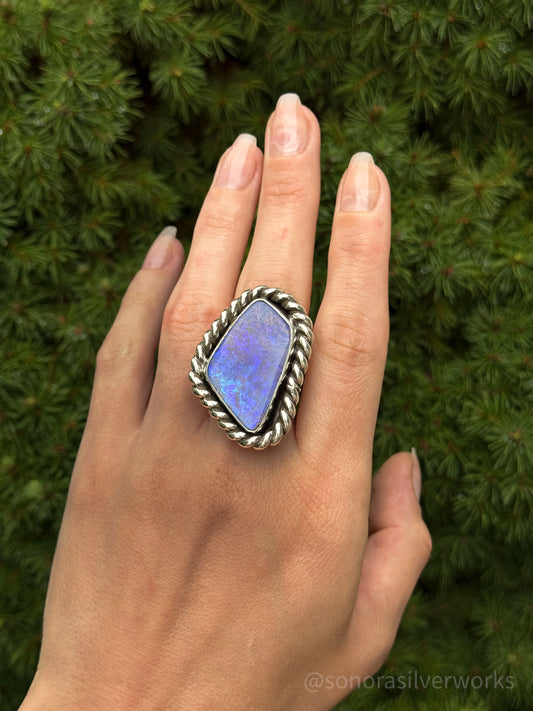 27 ct Solid Australian Opal Ring - size 9