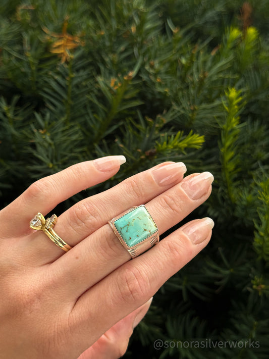 Ombré Turquoise Ring - size 7.5