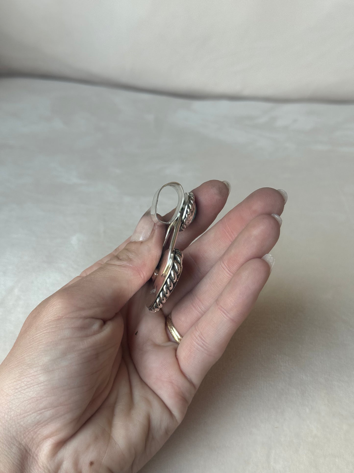 Double Turquoise Pendant