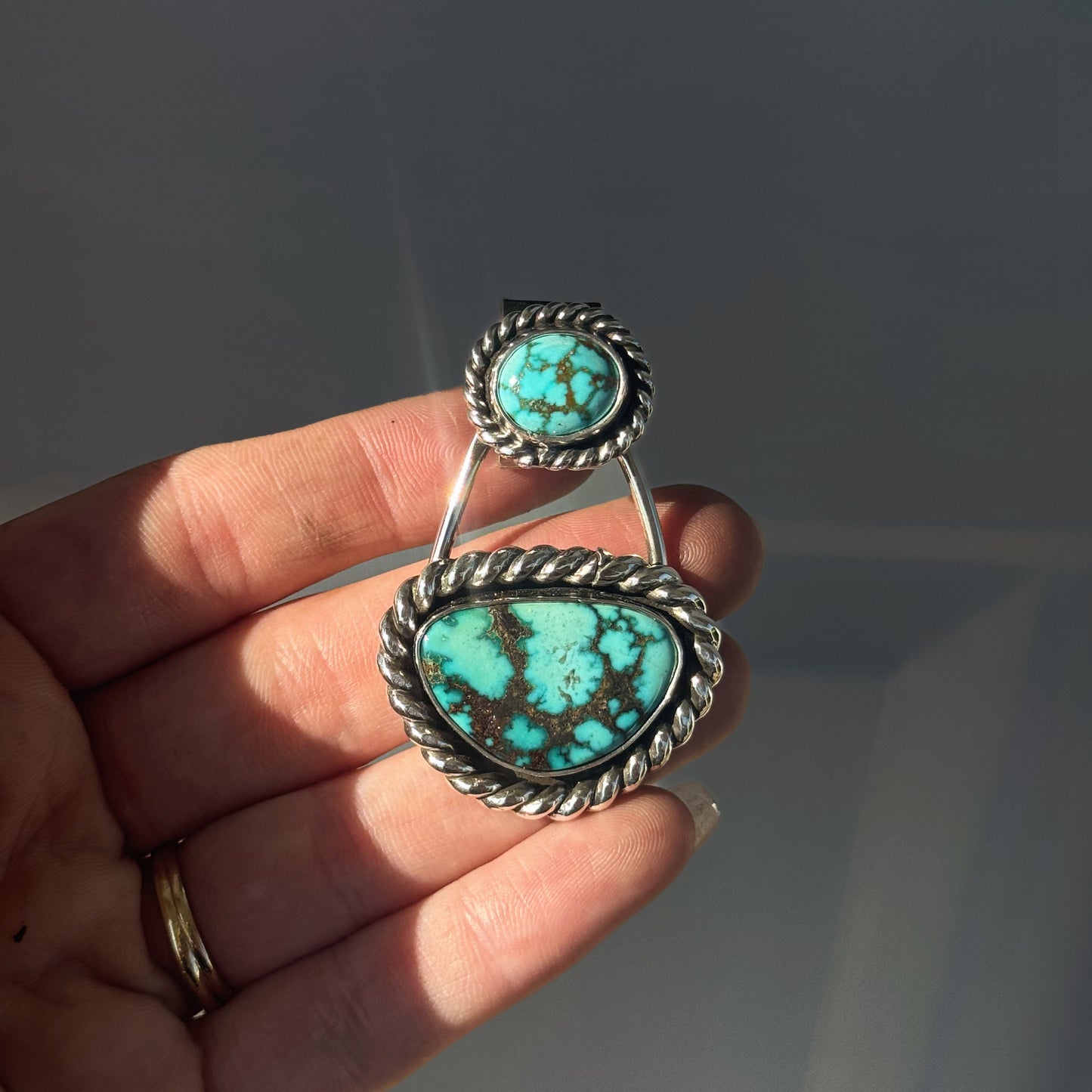 Double Turquoise Pendant