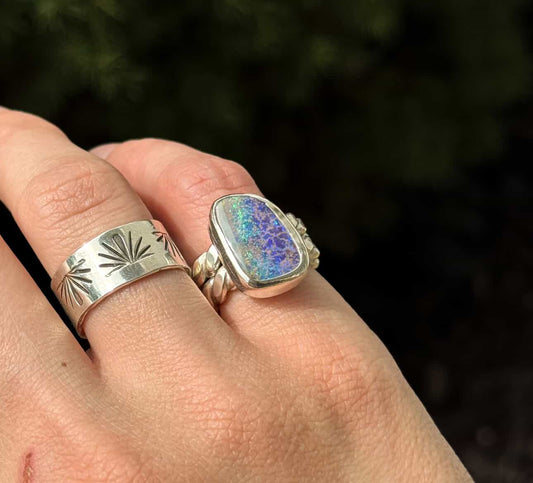 Australian Opal Ring - size 4.5