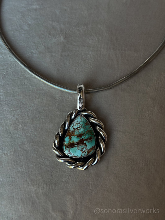 High Grade Royston Turquoise Pendant