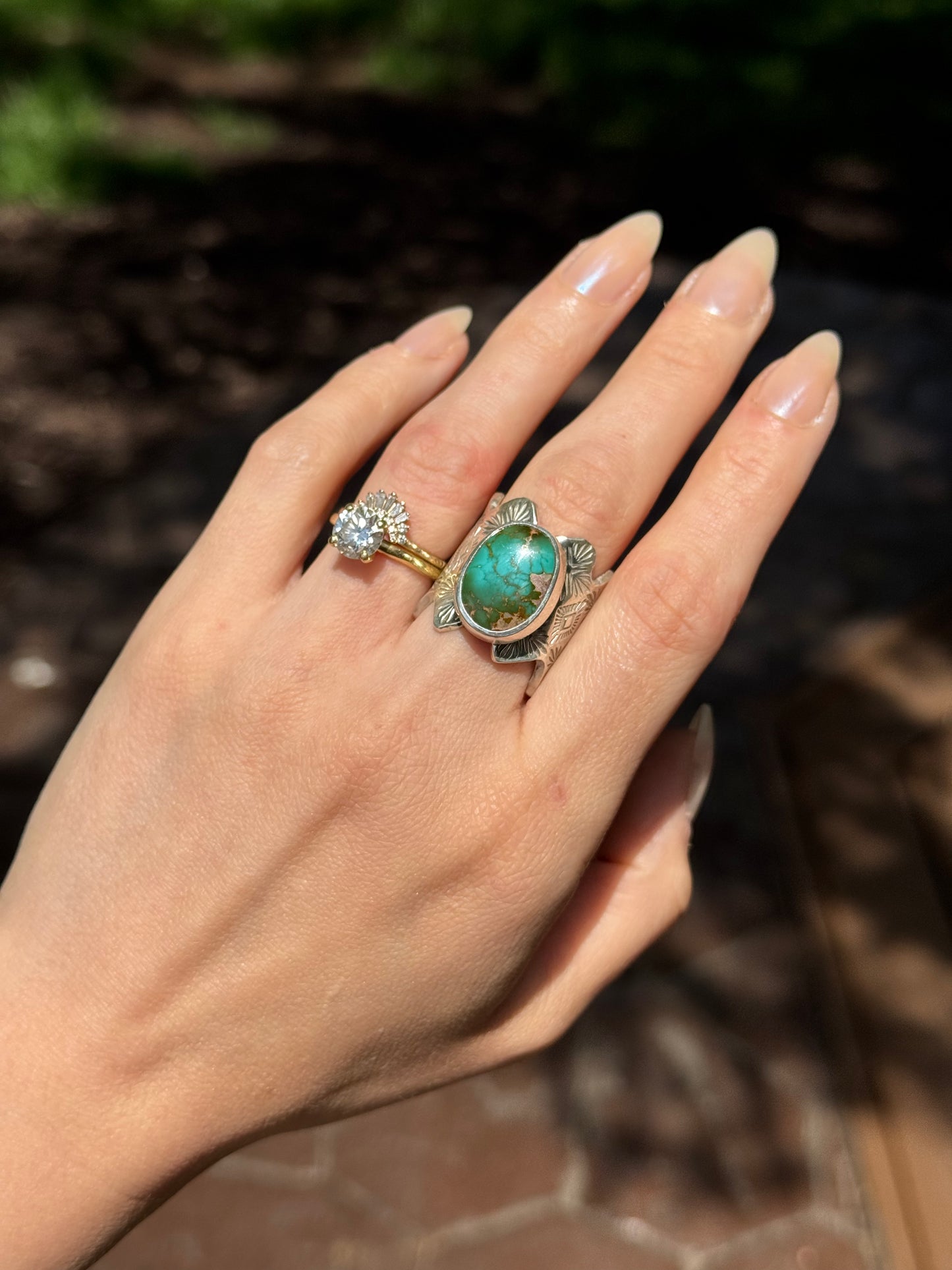 High Grade Royston Wide Band Ring - size 9