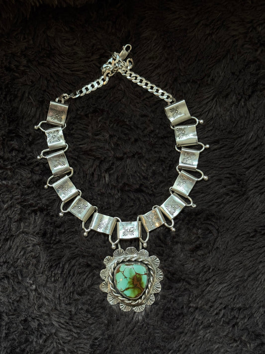 Pilot Mountain Bookchain Collar Necklace