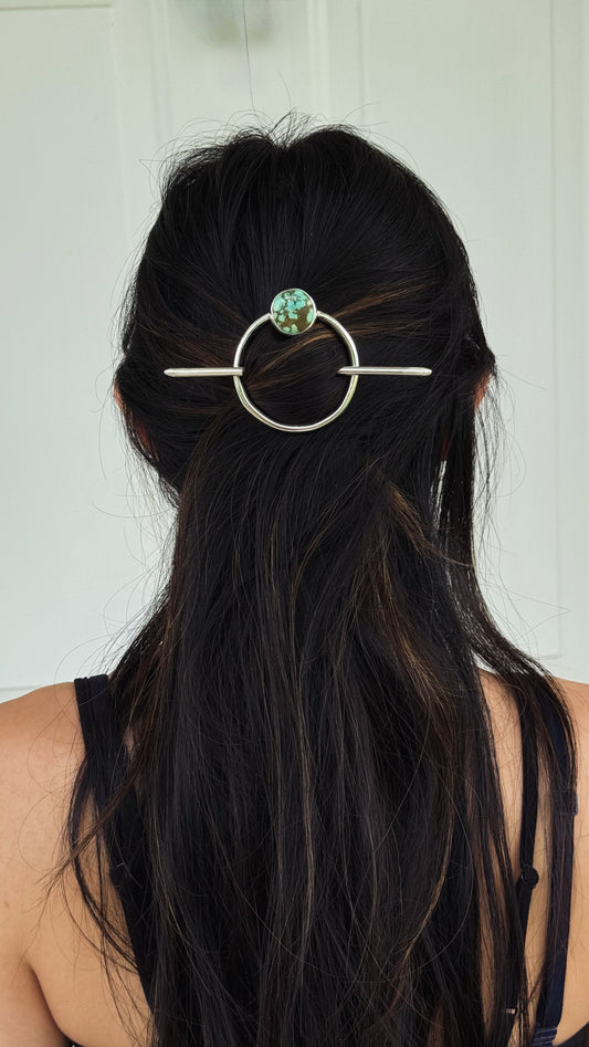 Iron Maiden Turquoise Hair Pin