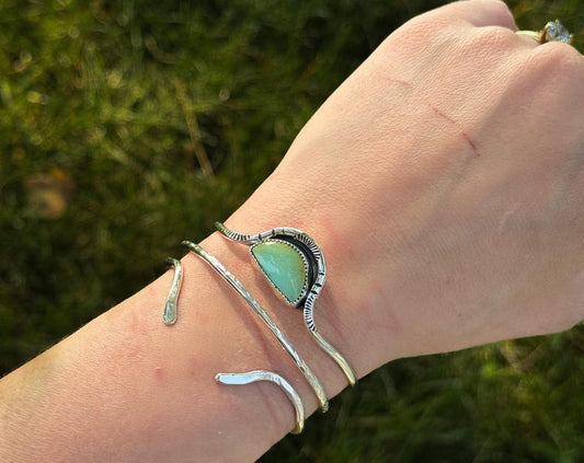 Iron Maiden Turquoise Cuff Stack